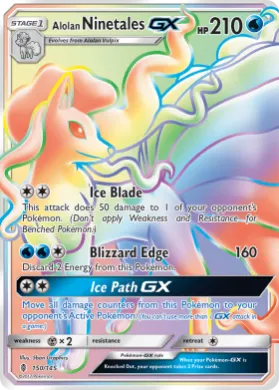 Alolan Ninetales-GX (GRI 150) Guardians Rising