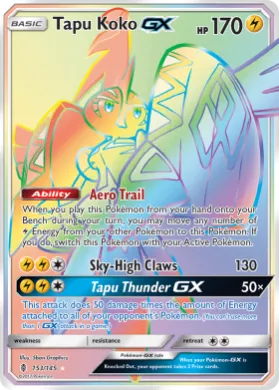 Tapu Koko-GX (GRI 153) Guardians Rising